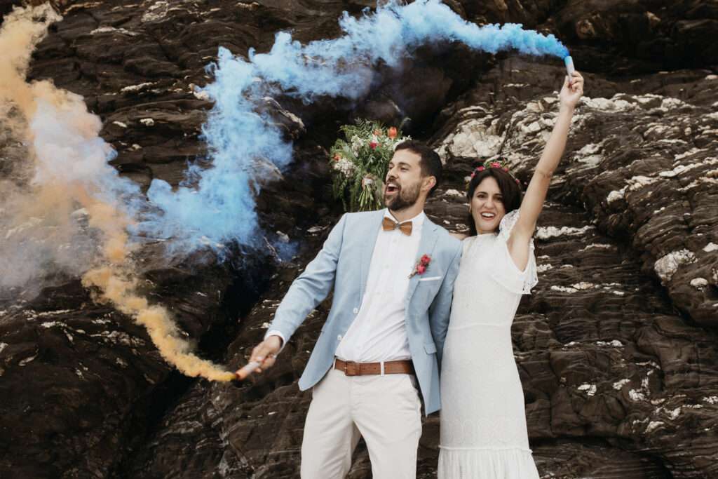 Fumigènes de Couleurs pour un Mariage Inoubliable