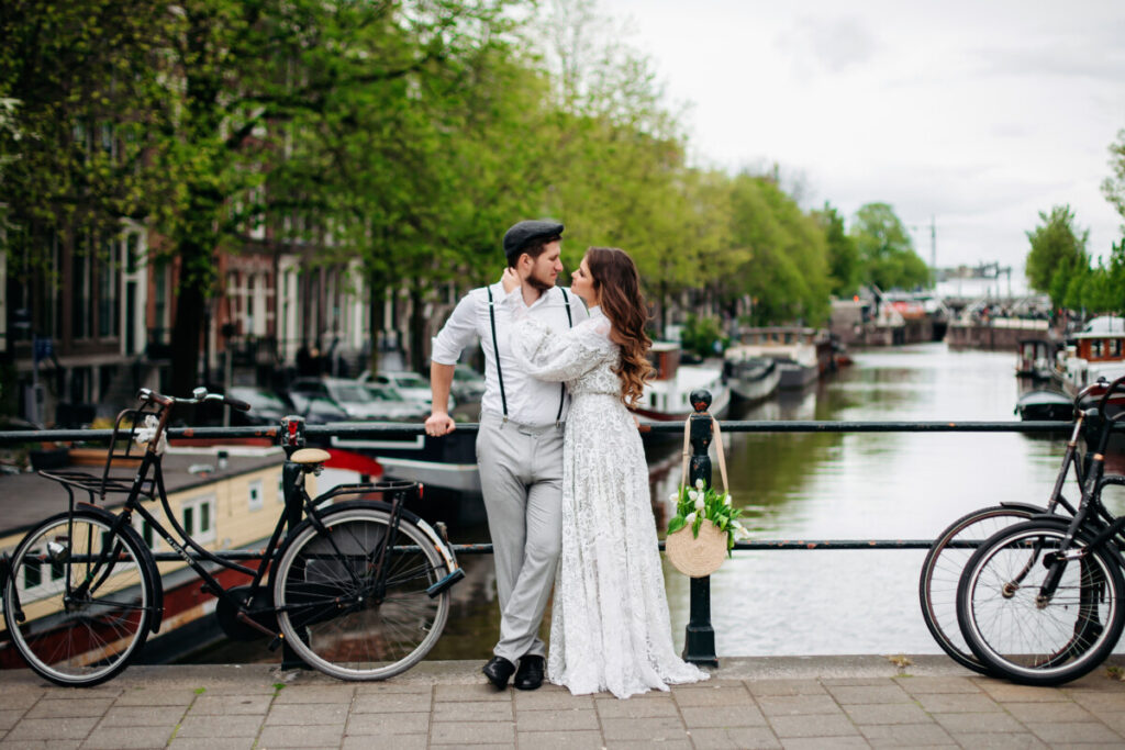 Une séance photos romantique à Amsterdam