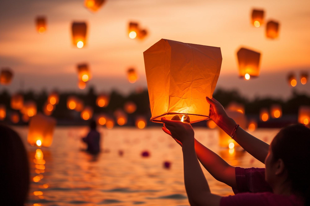 Un mariage féerique et magique avec les lanternes volantes