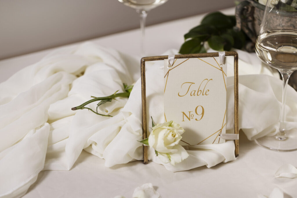Idées de numéros de table pour un mariage mémorable